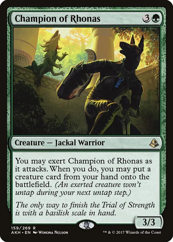 Card image of Champion of Rhonas
