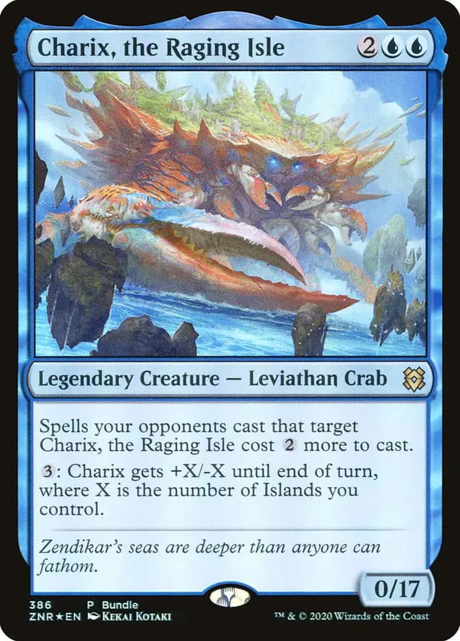 Card image of Charix, the Raging Isle