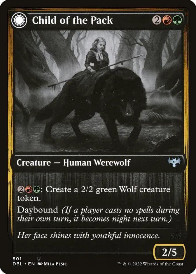 Card image of Child of the Pack / Savage Packmate