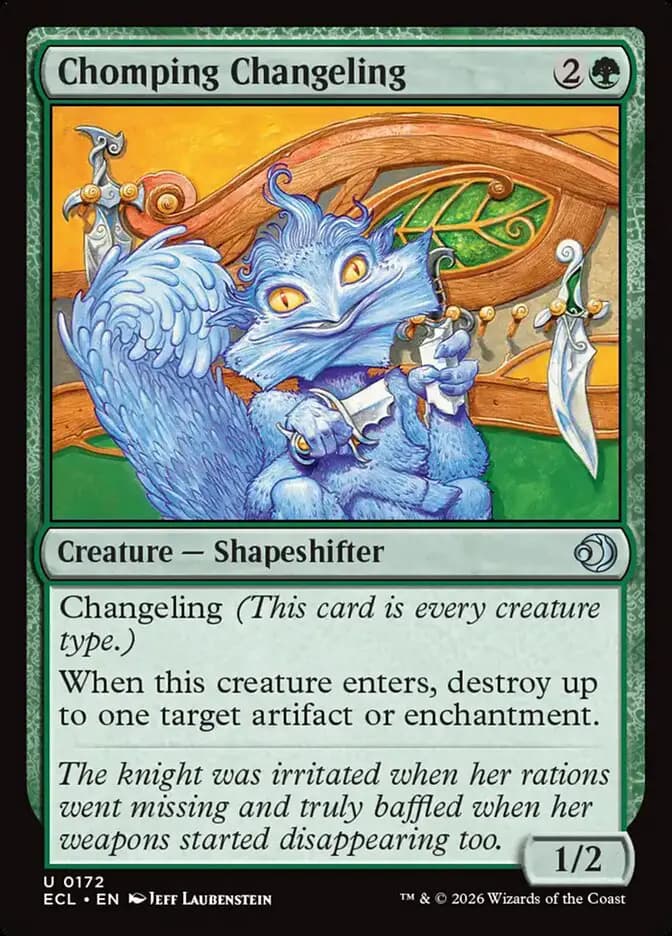 Card image of Chomping Changeling
