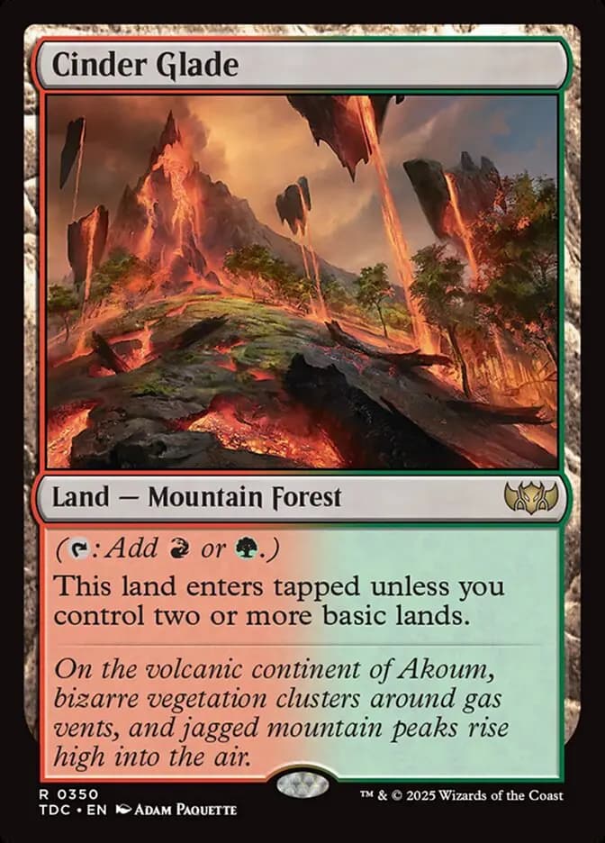 Card image of Cinder Glade