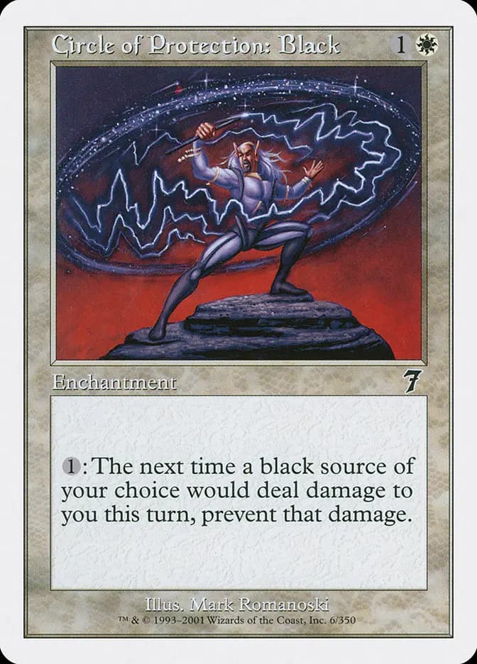 Card image of Circle of Protection: Black