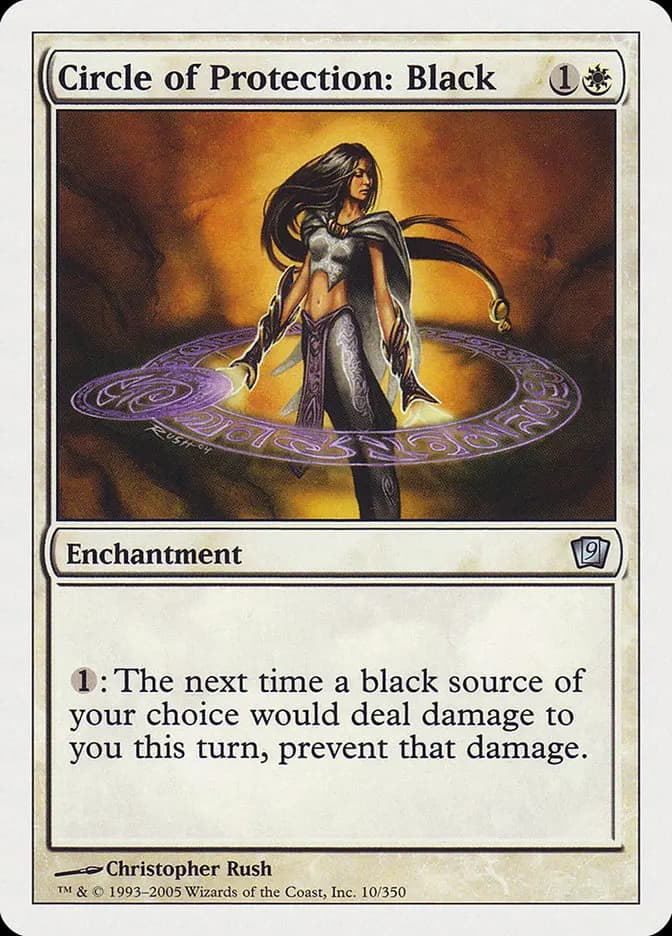 Card image of Circle of Protection: Black