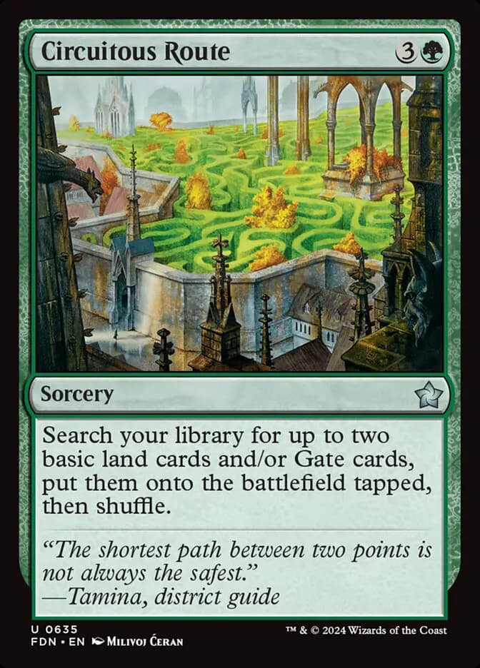 Card image of Circuitous Route