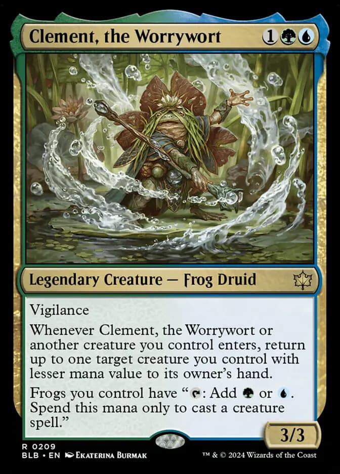 Card image of Clement, the Worrywort