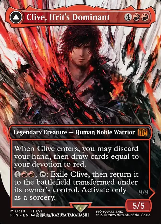 Card image of Clive, Ifrit's Dominant / Ifrit, Warden of Inferno