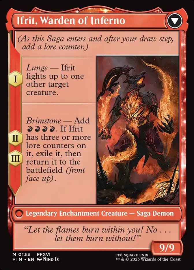 Card image of Clive, Ifrit's Dominant / Ifrit, Warden of Inferno