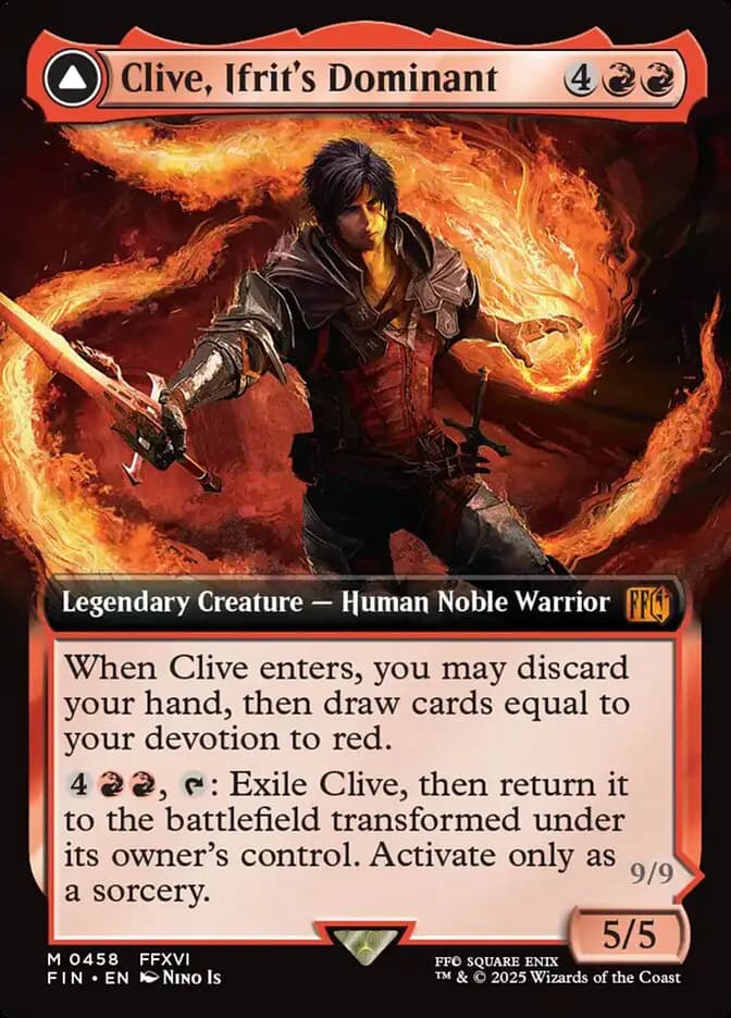 Card image of Clive, Ifrit's Dominant / Ifrit, Warden of Inferno