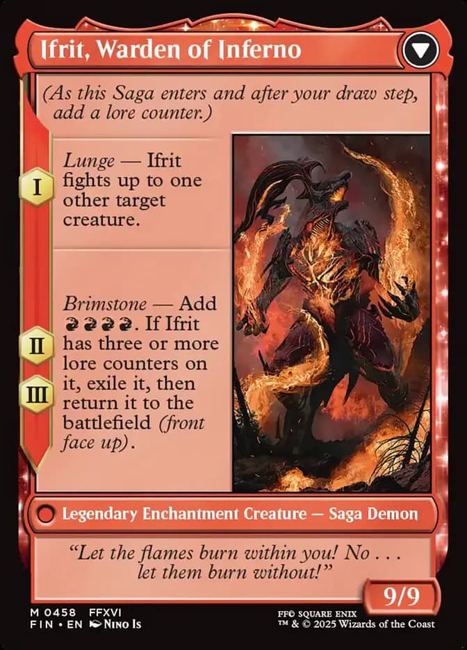 Card image of Clive, Ifrit's Dominant / Ifrit, Warden of Inferno