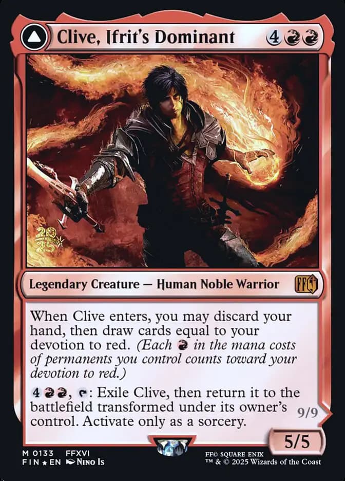 Card image of Clive, Ifrit's Dominant / Ifrit, Warden of Inferno