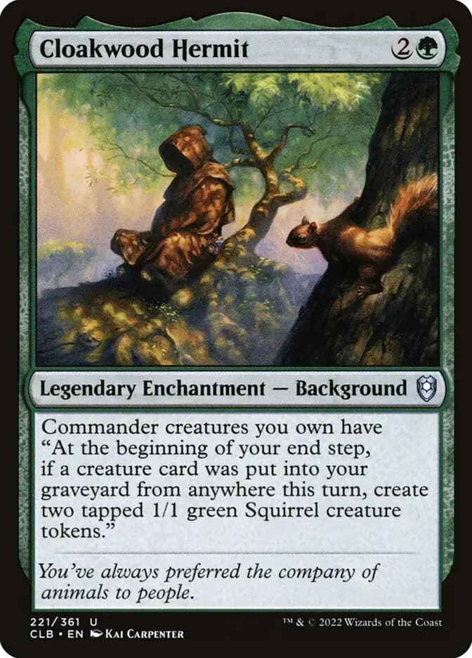 Card image of Cloakwood Hermit
