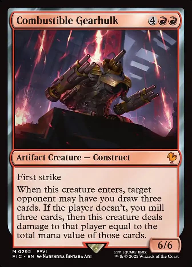 Card image of Combustible Gearhulk