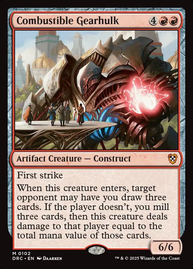 Card image of Combustible Gearhulk