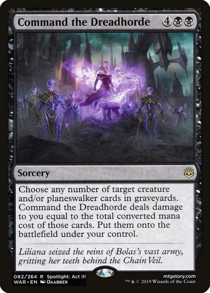 Card image of Command the Dreadhorde