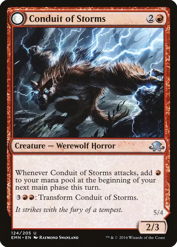 Card image of Conduit of Storms / Conduit of Emrakul