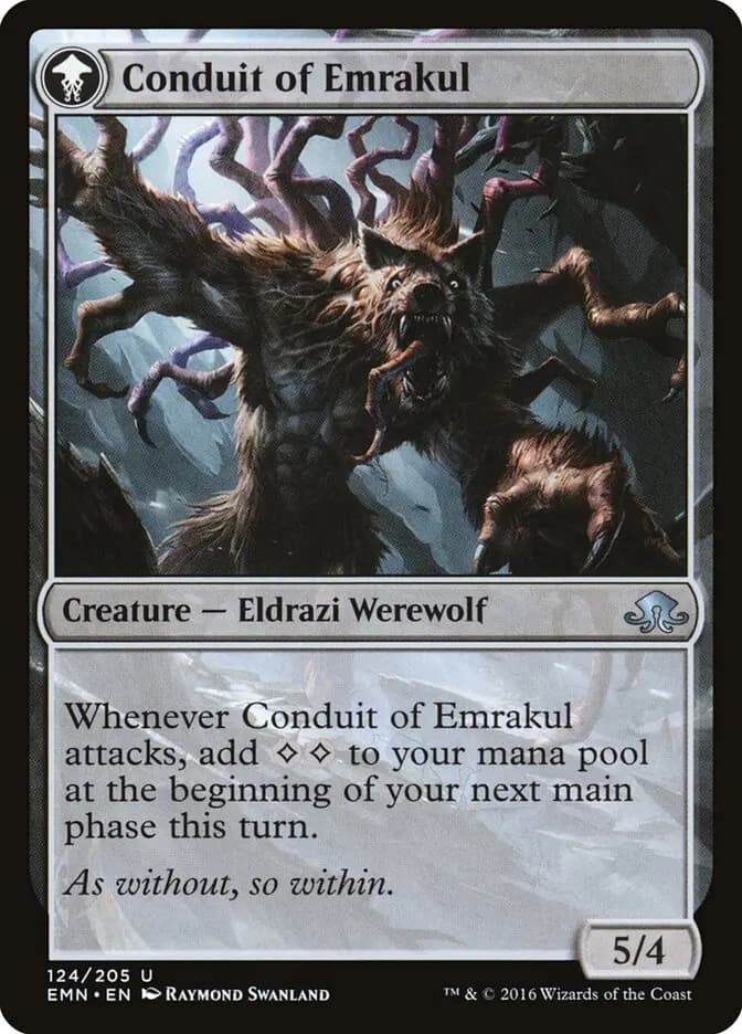 Card image of Conduit of Storms / Conduit of Emrakul
