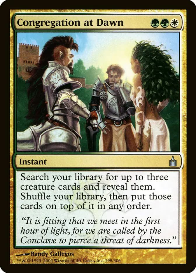 Card image of Congregation at Dawn