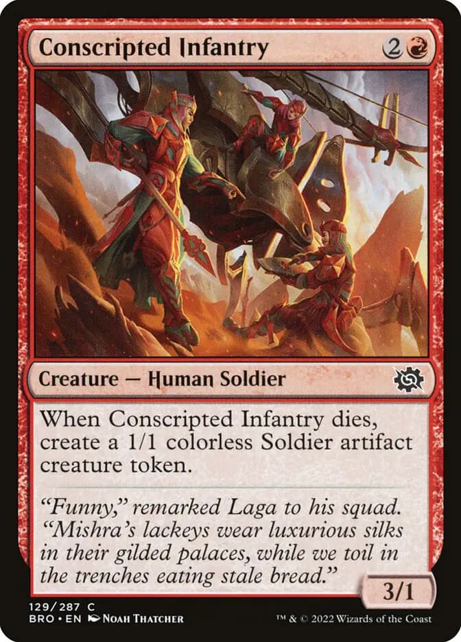 Card image of Conscripted Infantry