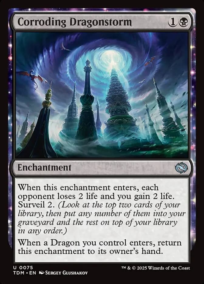 Card image of Corroding Dragonstorm