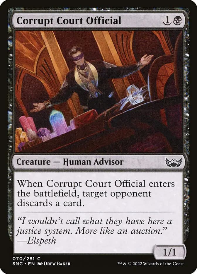 Card image of Corrupt Court Official