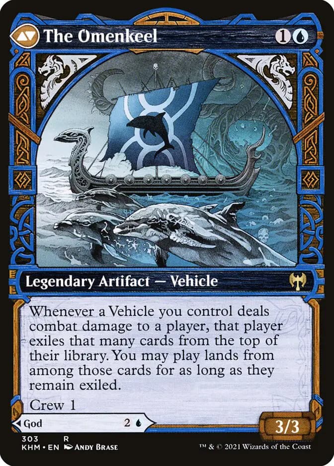 Card image of Cosima, God of the Voyage / The Omenkeel