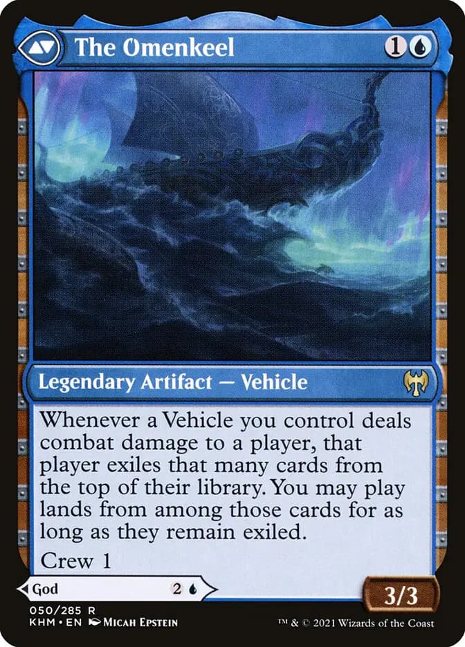 Card image of Cosima, God of the Voyage / The Omenkeel