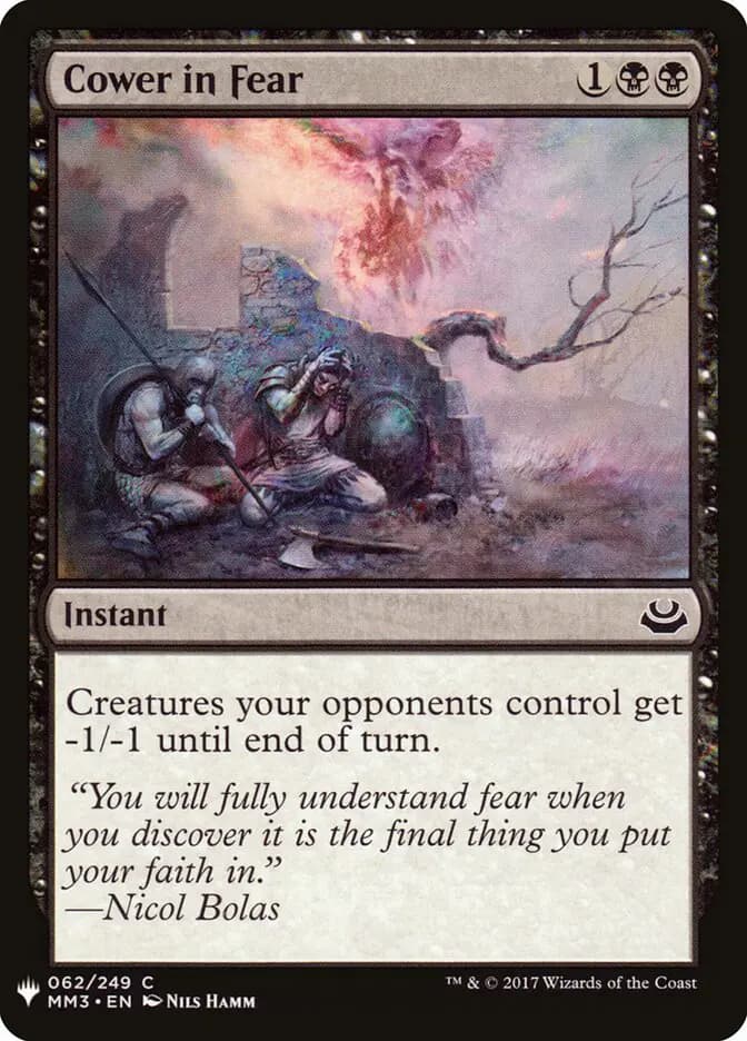 Card image of Cower in Fear