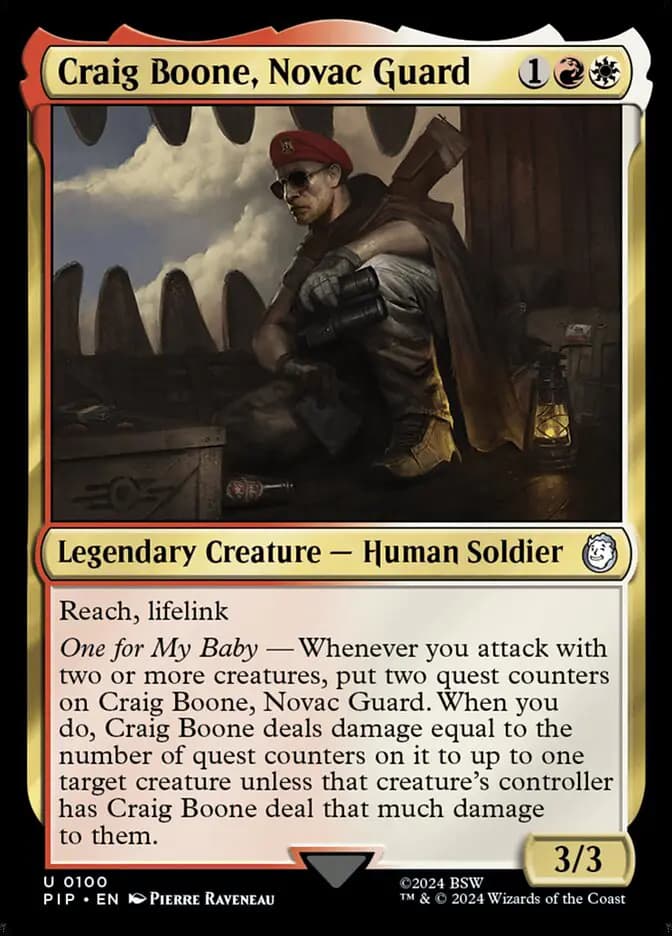 Card image of Craig Boone, Novac Guard