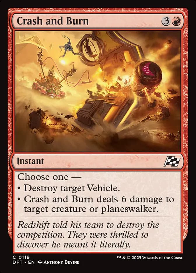 Card image of Crash and Burn