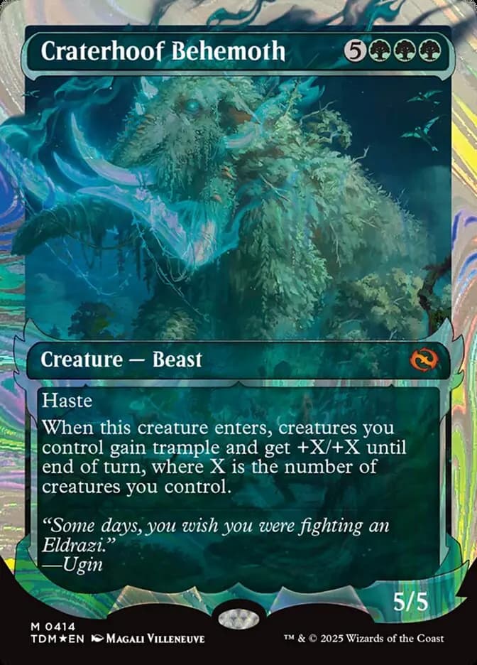Card image of Craterhoof Behemoth
