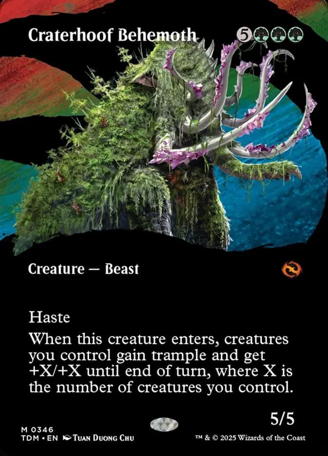 Card image of Craterhoof Behemoth