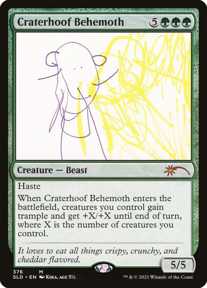 Card image of Craterhoof Behemoth