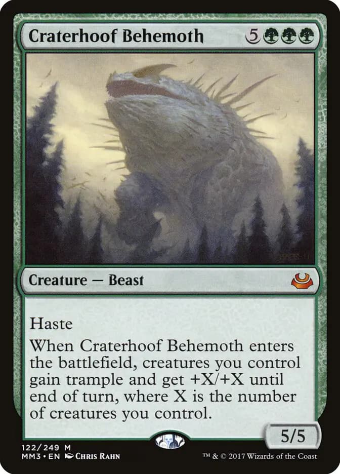 Card image of Craterhoof Behemoth