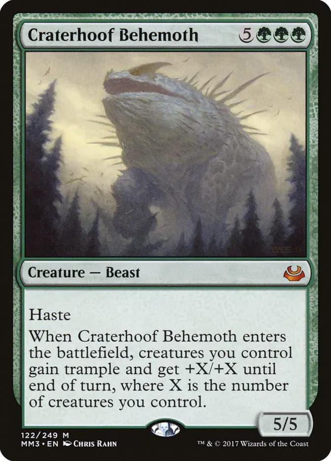 Card image of Craterhoof Behemoth