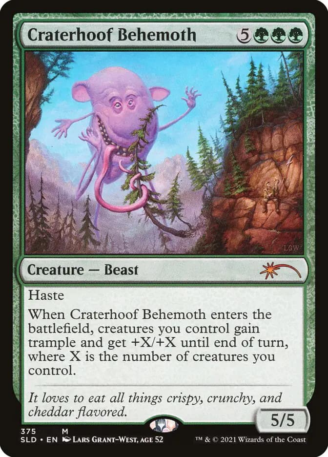 Card image of Craterhoof Behemoth