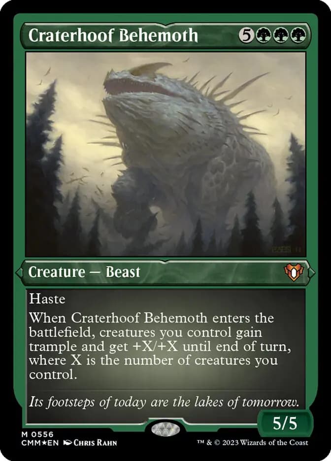 Card image of Craterhoof Behemoth