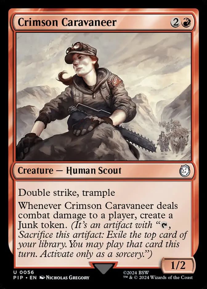 Card image of Crimson Caravaneer
