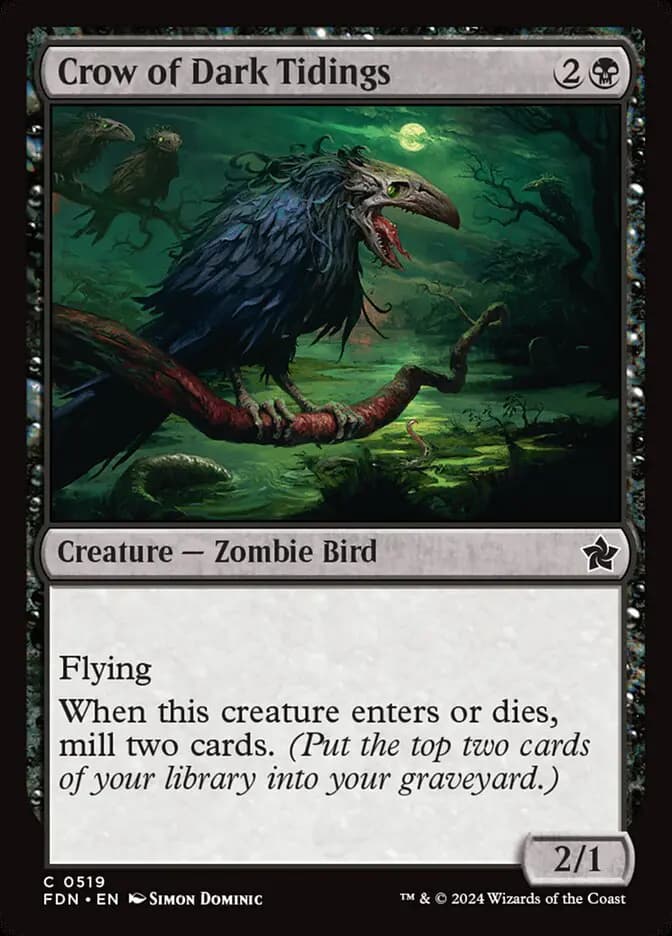 Card image of Crow of Dark Tidings