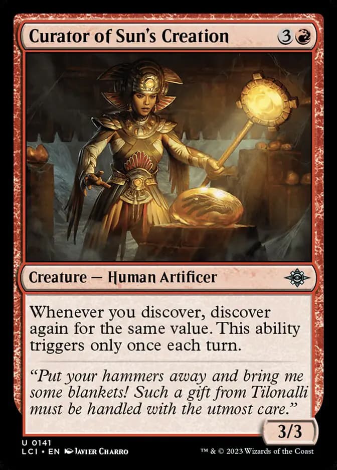 Card image of Curator of Sun's Creation