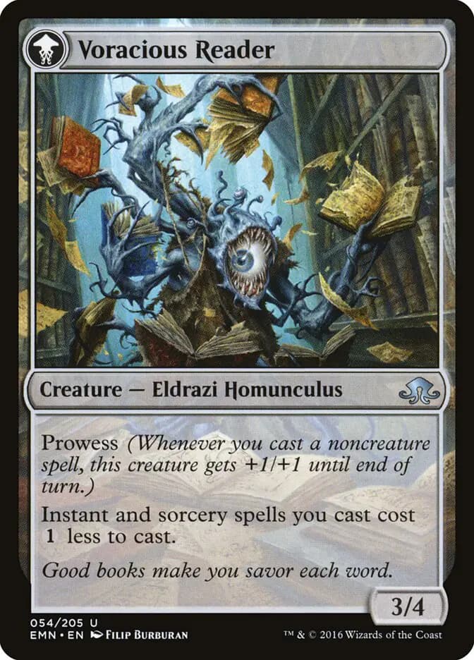 Card image of Curious Homunculus / Voracious Reader