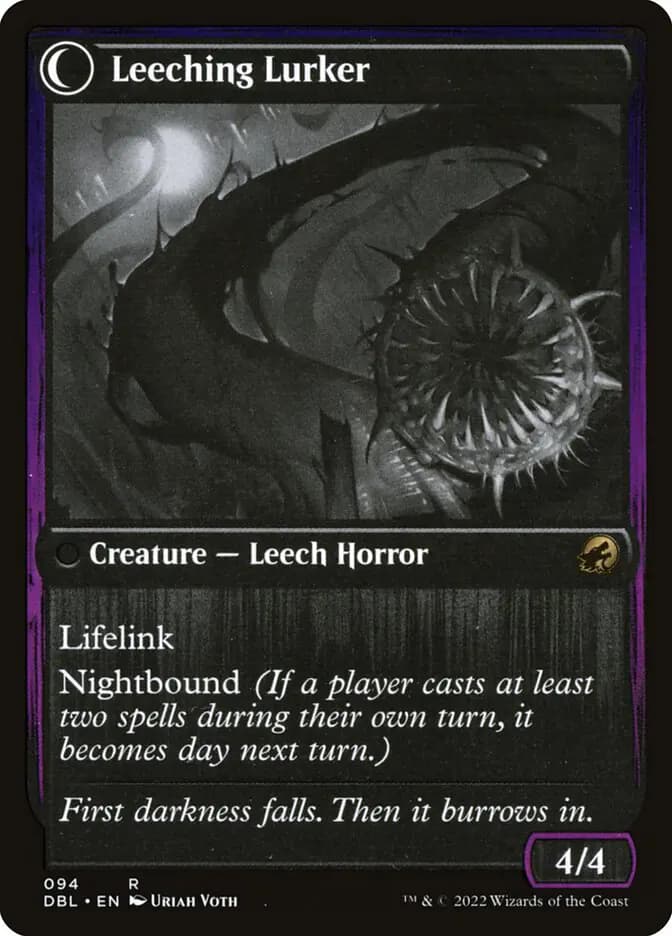 Card image of Curse of Leeches / Leeching Lurker