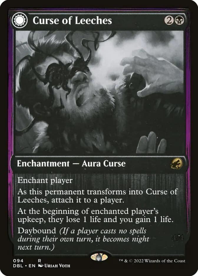 Card image of Curse of Leeches / Leeching Lurker