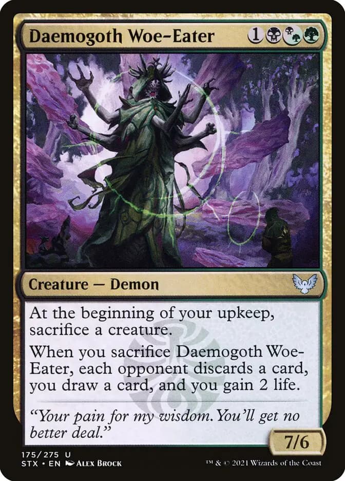 Card image of Daemogoth Woe-Eater