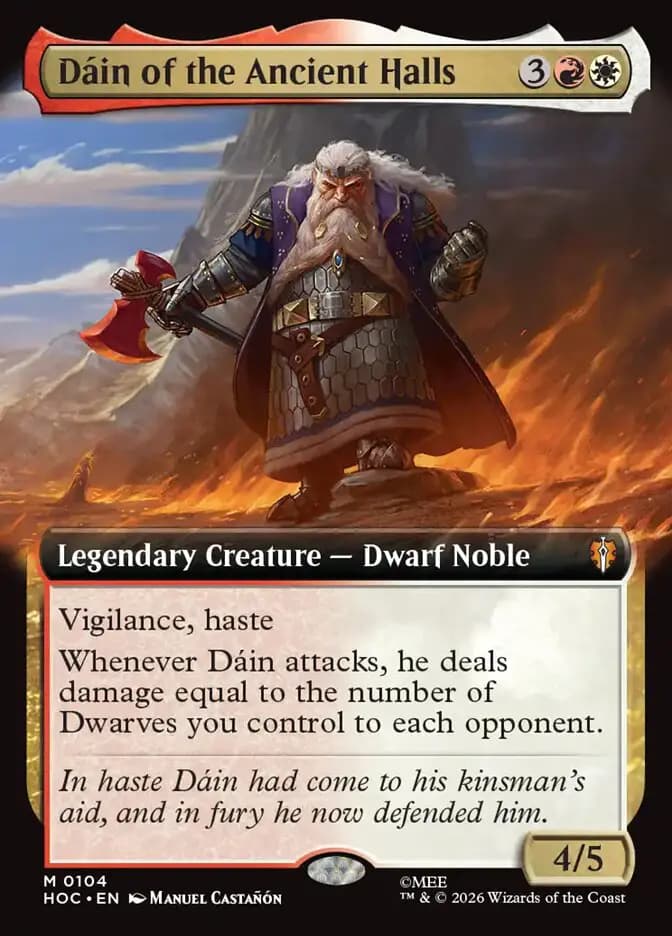 Card image of Dáin of the Ancient Halls