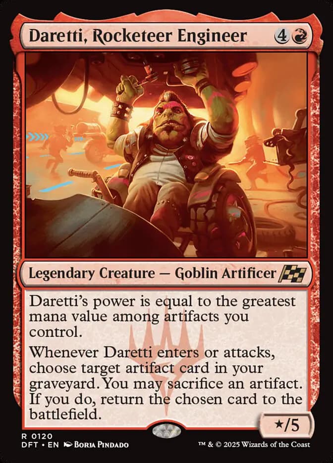 Card image of Daretti, Rocketeer Engineer