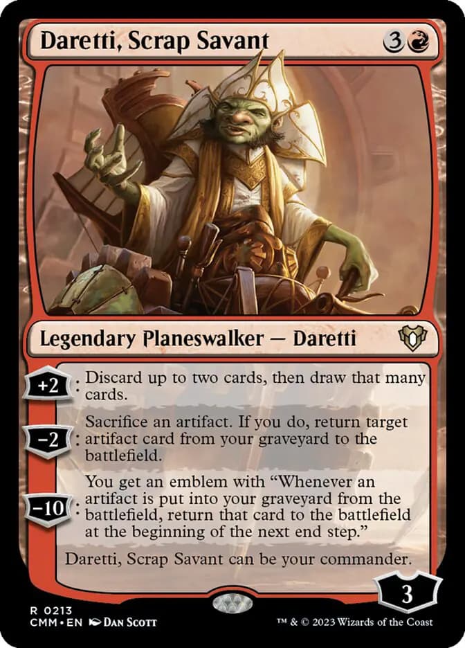 Card image of Daretti, Scrap Savant