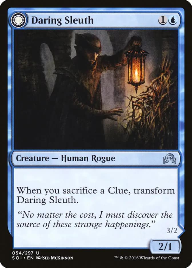 Card image of Daring Sleuth / Bearer of Overwhelming Truths