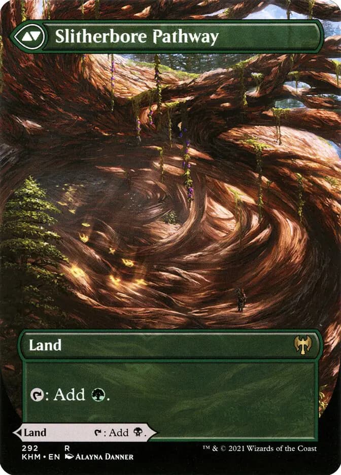 Card image of Darkbore Pathway / Slitherbore Pathway