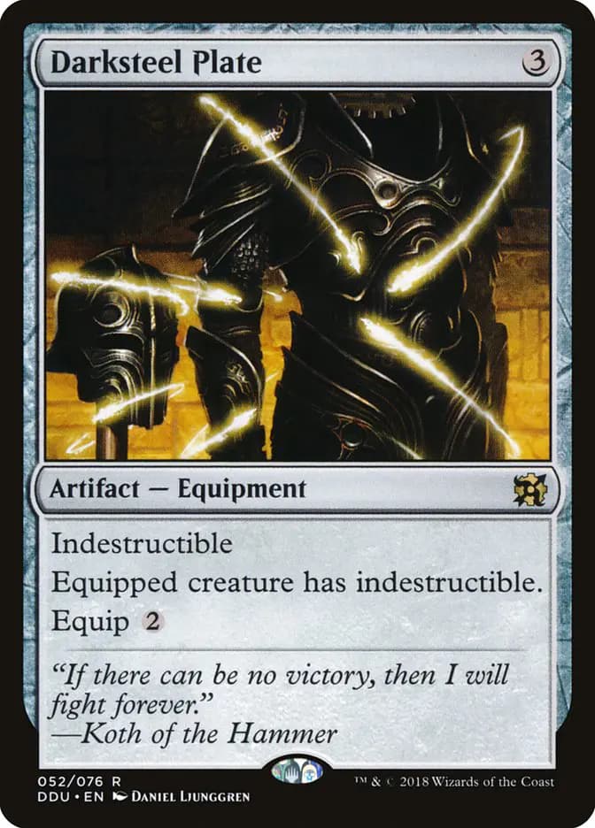 Card image of Darksteel Plate