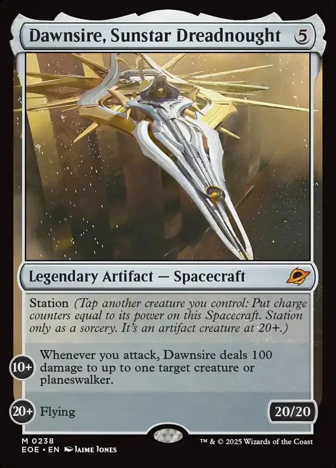 Card image of Dawnsire, Sunstar Dreadnought